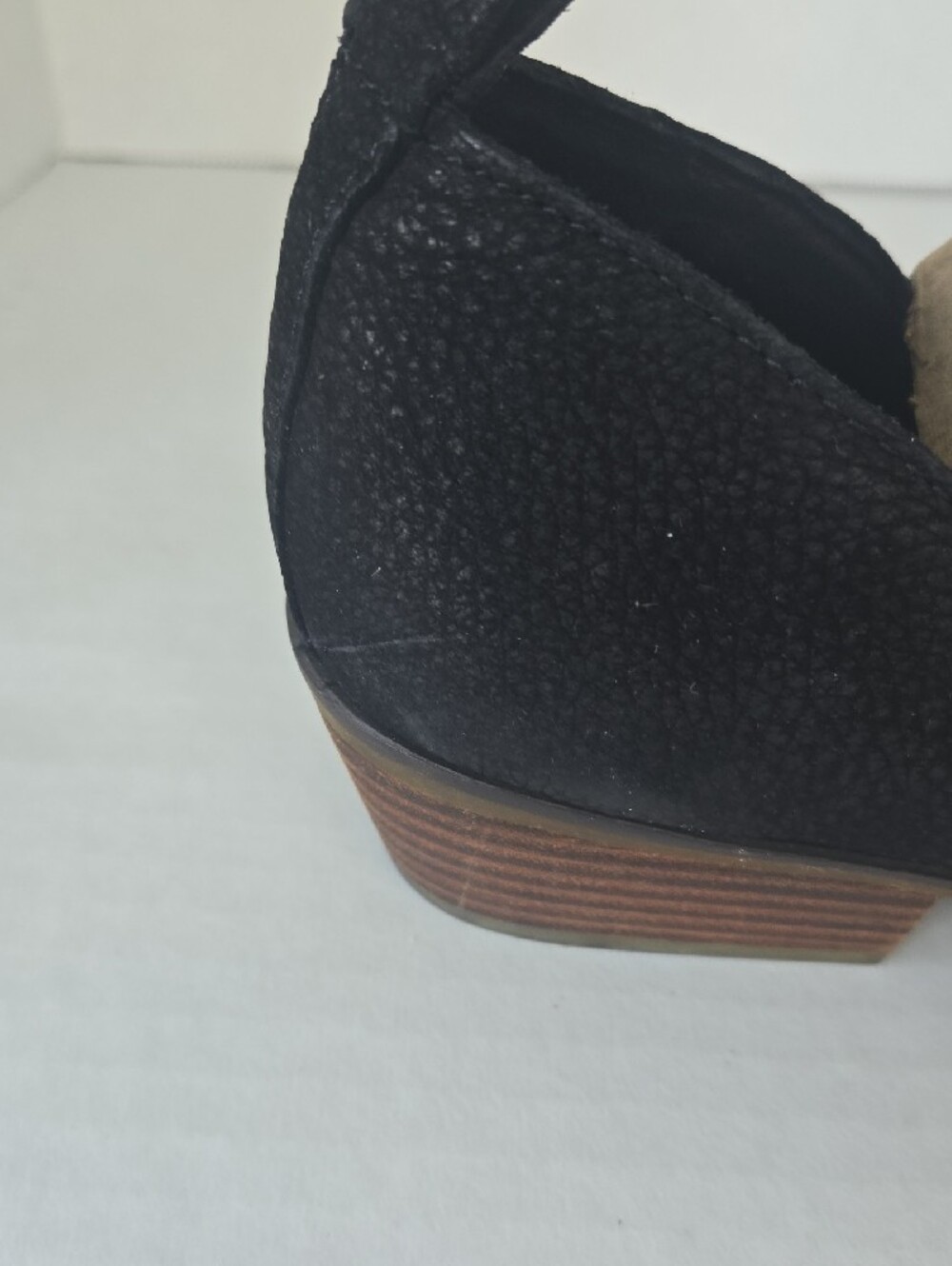 LUCKY BRAND Black Textured Low Heel Ankle Boot - Picture 3 of 5